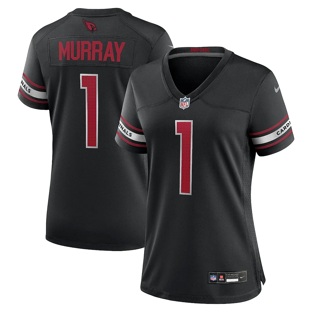Zennovawear Women's Arizona Cardinals Kyler Murray Black Game Jersey