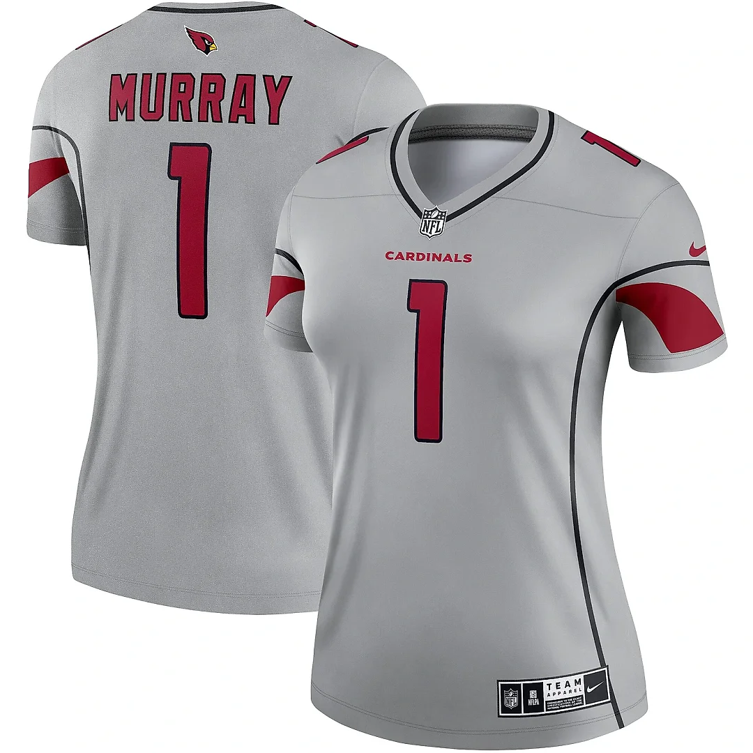 Zennovawear Women's Arizona Cardinals Kyler Murray Gray Inverted Legend Player Performance Top