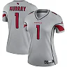 Zennovawear Women's Arizona Cardinals Kyler Murray Gray Inverted Legend Player Performance Top