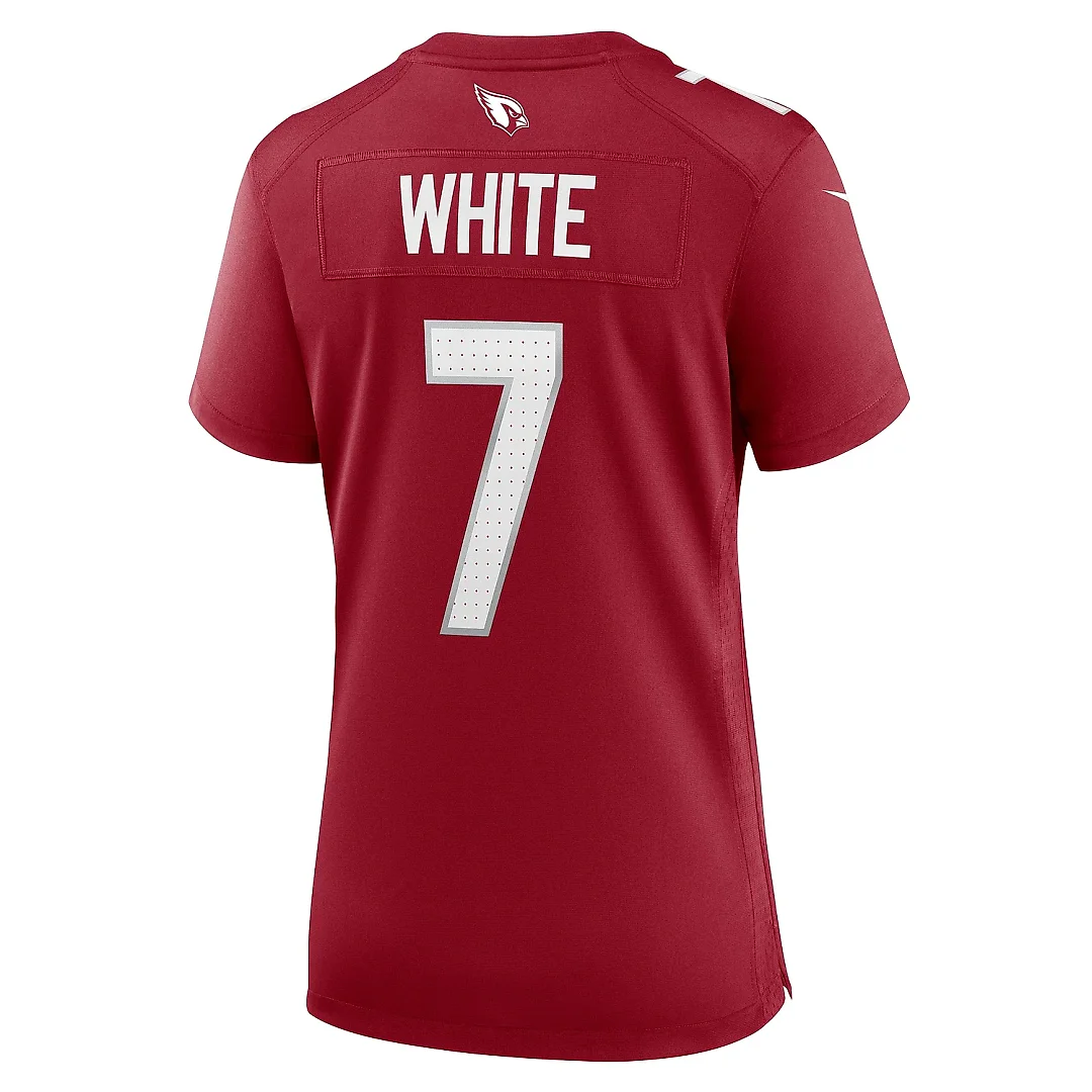 Zennovawear Women's Arizona Cardinals Kyzir White Cardinal Team Game Jersey