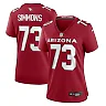Zennovawear Women's Arizona Cardinals Lachavious Simmons Cardinal Team Game Jersey