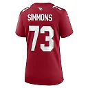 Zennovawear Women's Arizona Cardinals Lachavious Simmons Cardinal Team Game Jersey