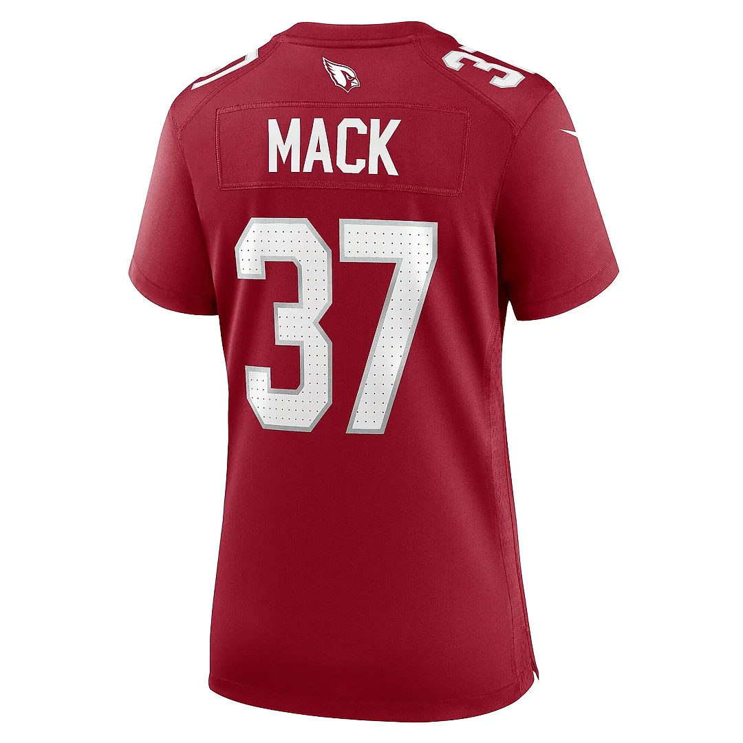 Zennovawear Women's Arizona Cardinals Marlon Mack Cardinal Team Game Jersey