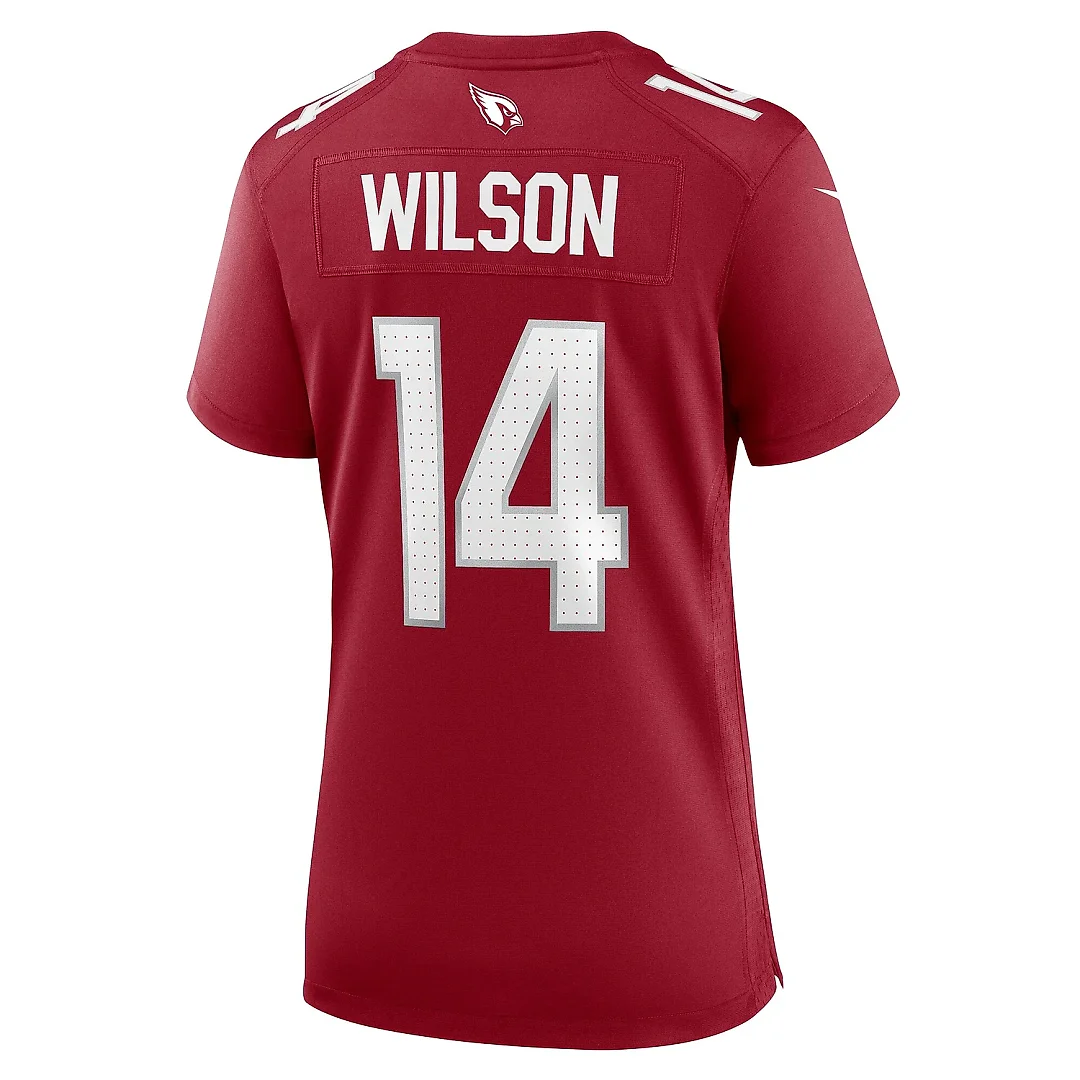 Zennovawear Women's Arizona Cardinals Michael Wilson Cardinal Team Game Jersey