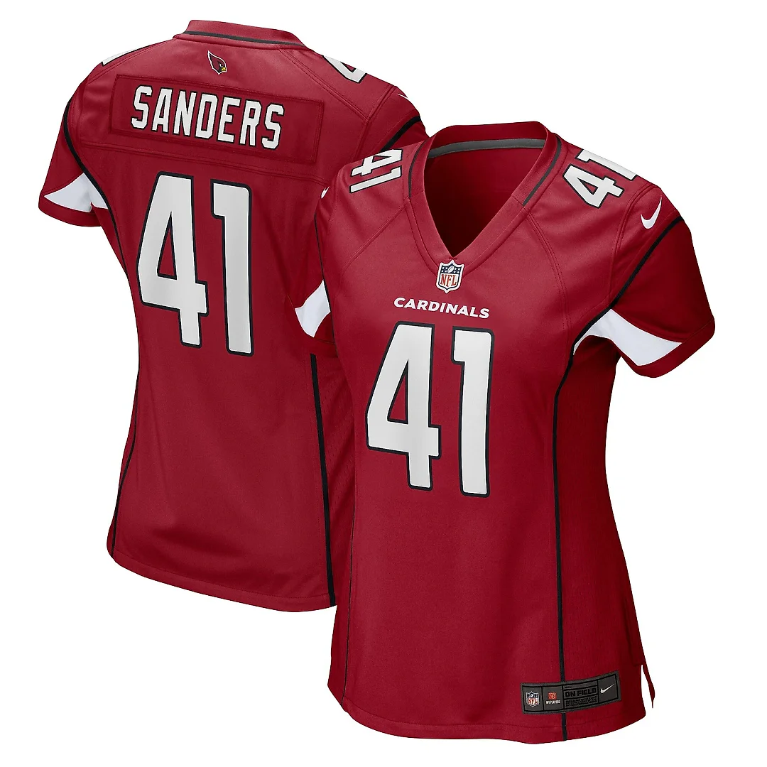 Zennovawear Women's Arizona Cardinals Myjai Sanders Cardinal Game Player Jersey