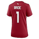 Zennovawear Women's Arizona Cardinals Number 1 Bride Cardinal Game Jersey