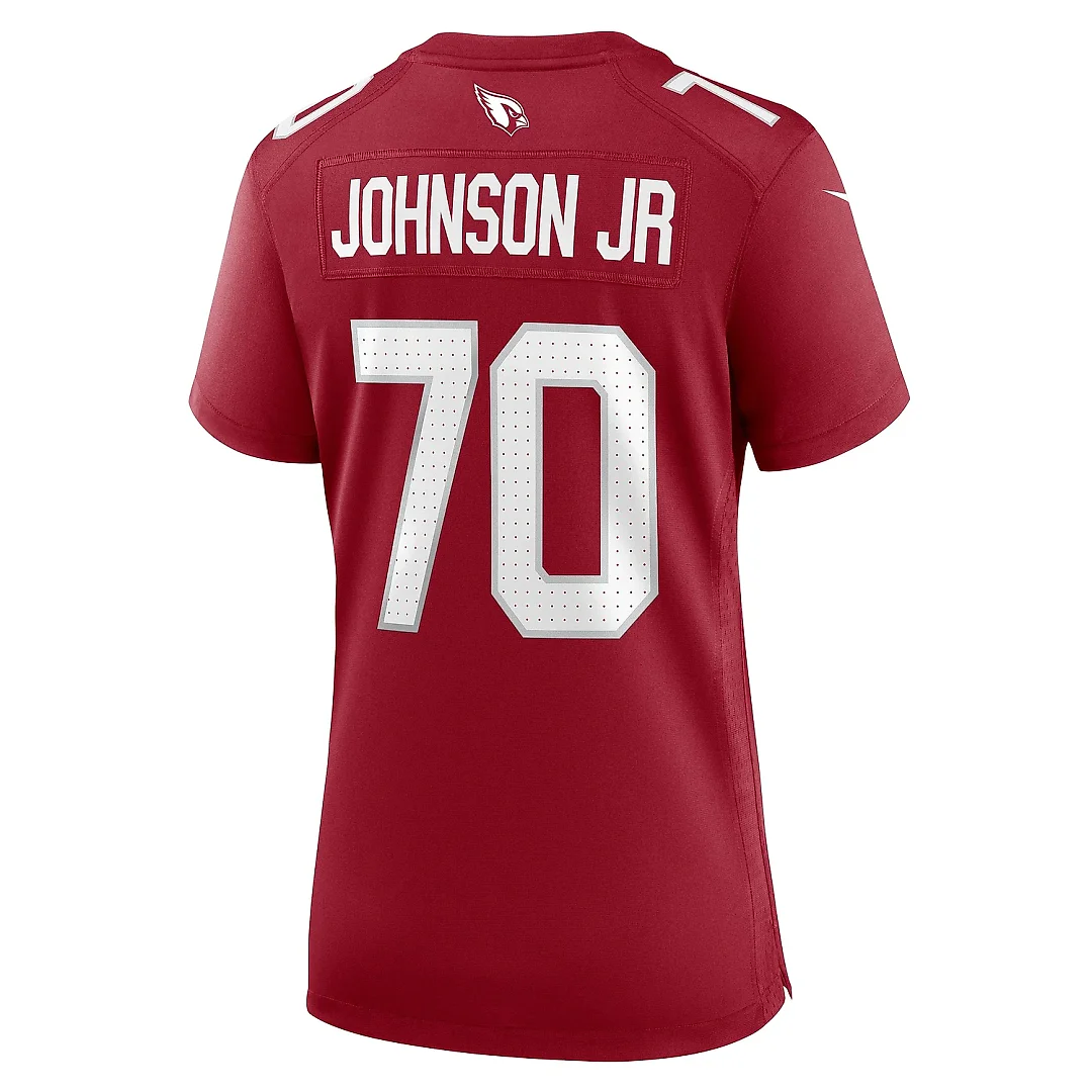 Zennovawear Women's Arizona Cardinals Paris Johnson Jr. Cardinal Game Jersey