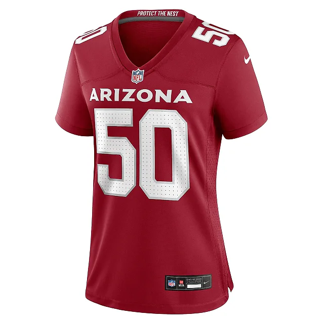 Zennovawear Women's Arizona Cardinals Pat Elflein Cardinal Team Game Jersey