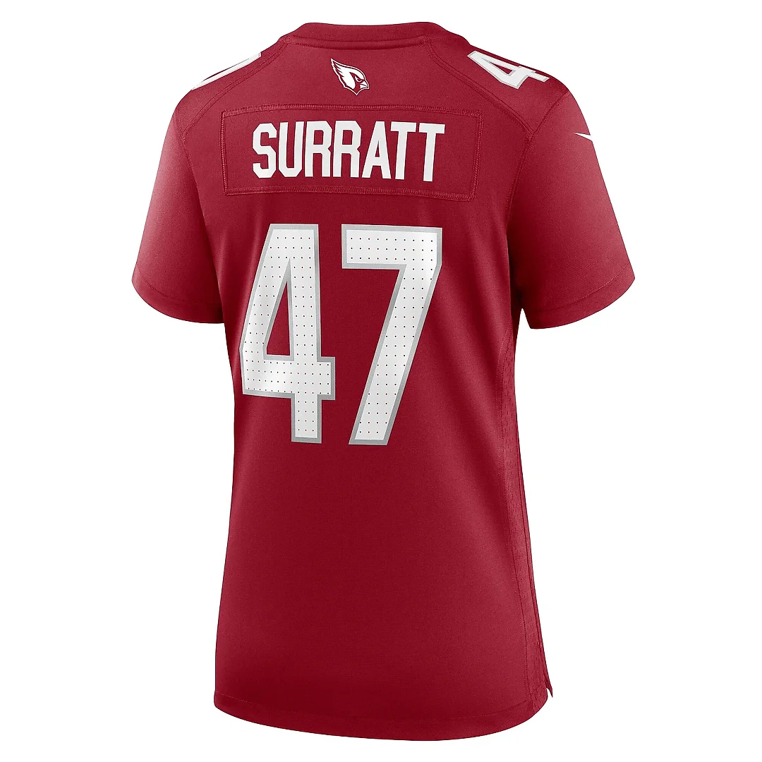 Zennovawear Women's Arizona Cardinals Sage Surratt Cardinal Game Jersey