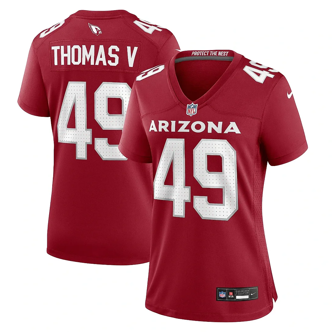 Zennovawear Women's Arizona Cardinals Starling Thomas V Cardinal Team Game Jersey