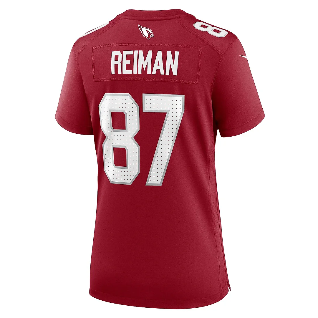 Zennovawear Women's Arizona Cardinals Tip Reiman Cardinal Game Jersey