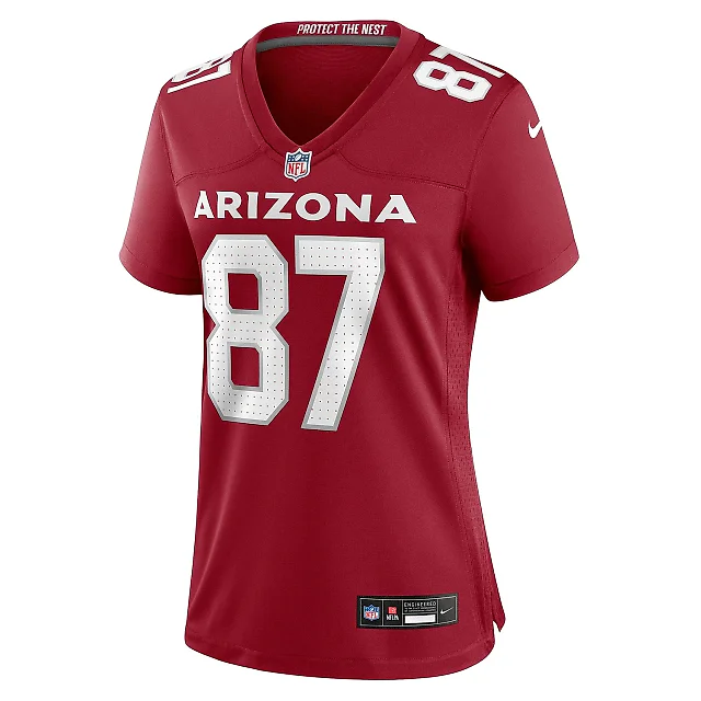 Zennovawear Women's Arizona Cardinals Tip Reiman Cardinal Game Jersey