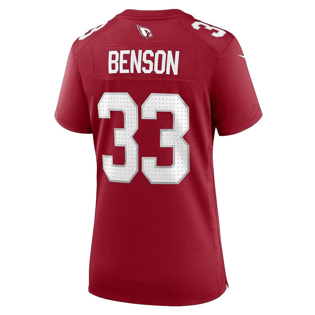 Zennovawear Women's Arizona Cardinals Trey Benson Cardinal Game Jersey