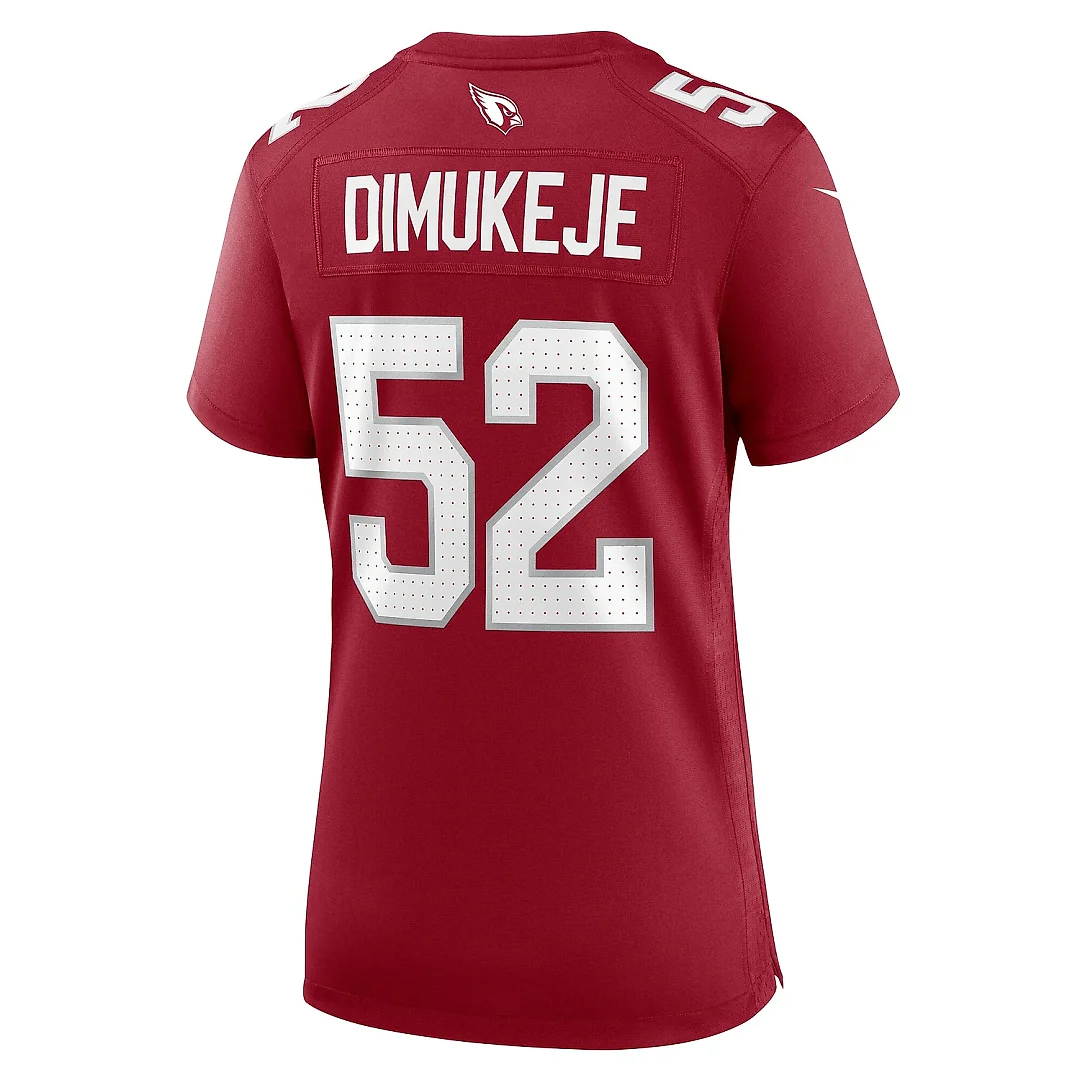 Zennovawear Women's Arizona Cardinals Victor Dimukeje Cardinal Game Jersey