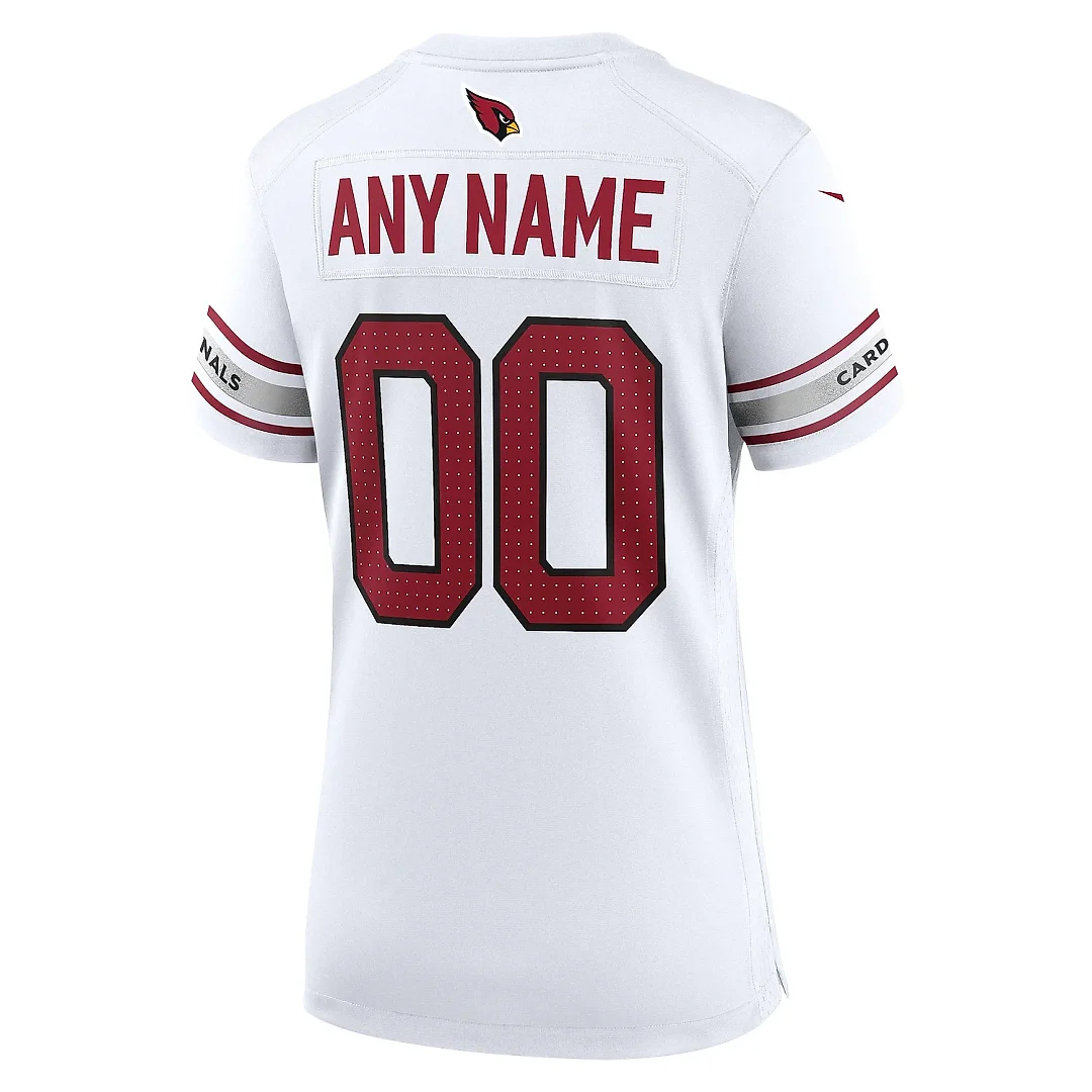 Zennovawear Women's Arizona Cardinals White Custom Game Jersey
