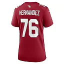 Zennovawear Women's Arizona Cardinals Will Hernandez Cardinal Game Jersey