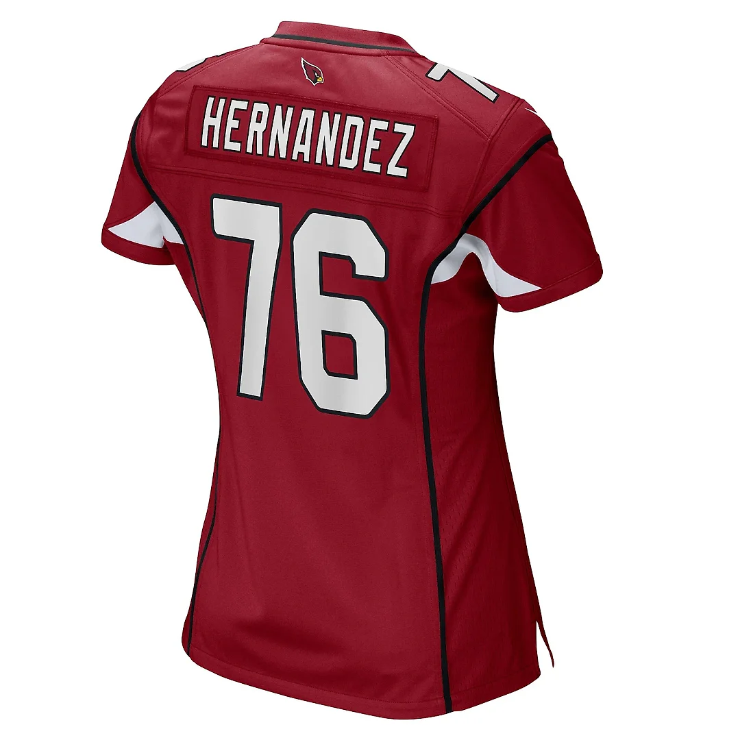 Zennovawear Women's Arizona Cardinals Will Hernandez Cardinal Game Player Jersey