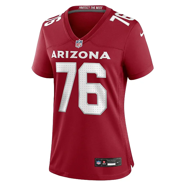 Zennovawear Women's Arizona Cardinals Will Hernandez Cardinal Game Jersey