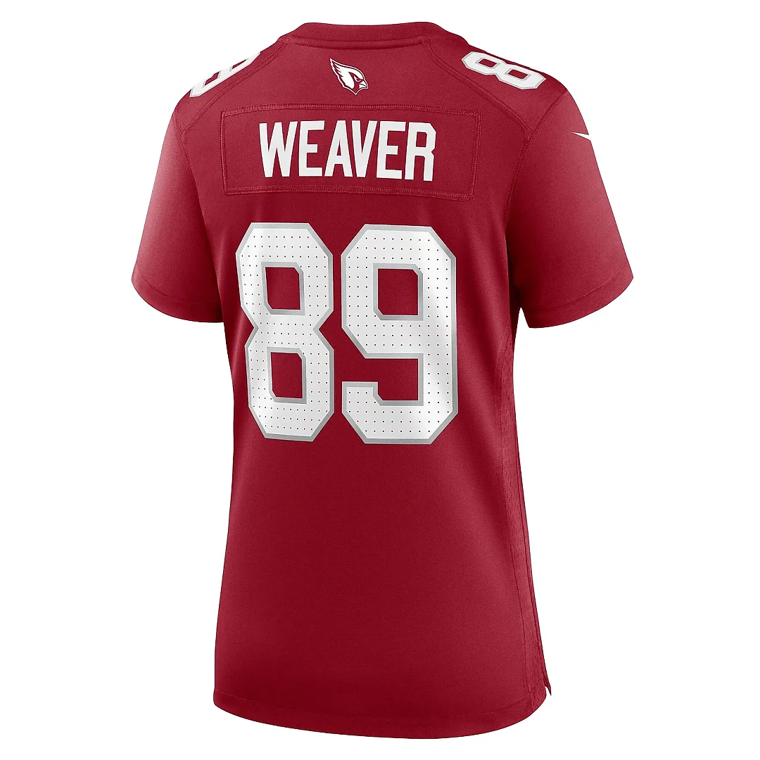 Zennovawear Women's Arizona Cardinals Xavier Weaver Cardinal Game Jersey