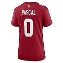 Zennovawear Women's Arizona Cardinals Zach Pascal Cardinal Team Game Jersey