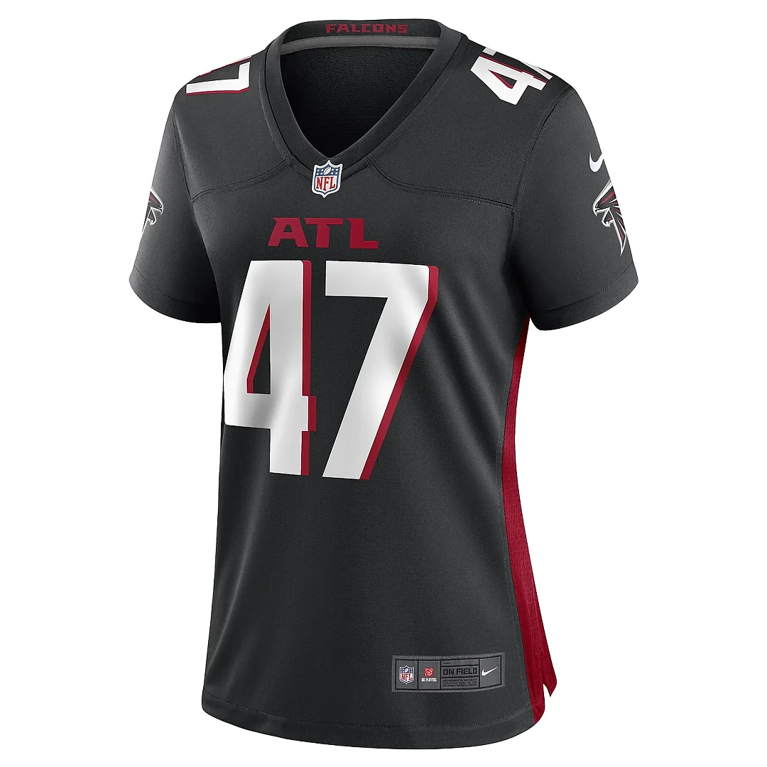 Zennovawear Women's Arnold Ebiketie Atlanta Falcons Black Game Player Jersey