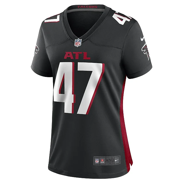 Zennovawear Women's Arnold Ebiketie Atlanta Falcons Black Game Player Jersey