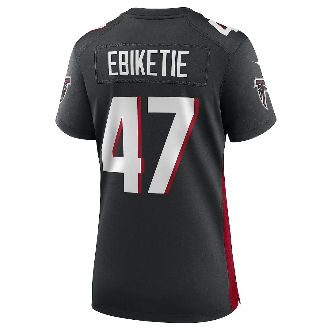 Zennovawear Women's Arnold Ebiketie Atlanta Falcons Black Game Player Jersey