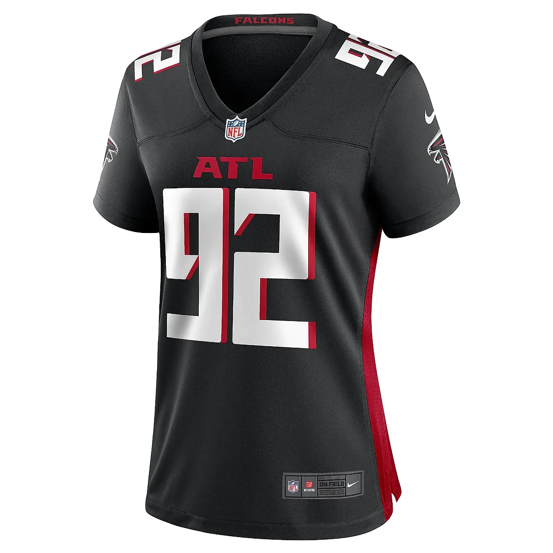 Zennovawear Women's Atlanta Falcons Adetokunbo Ogundeji Black Game Jersey