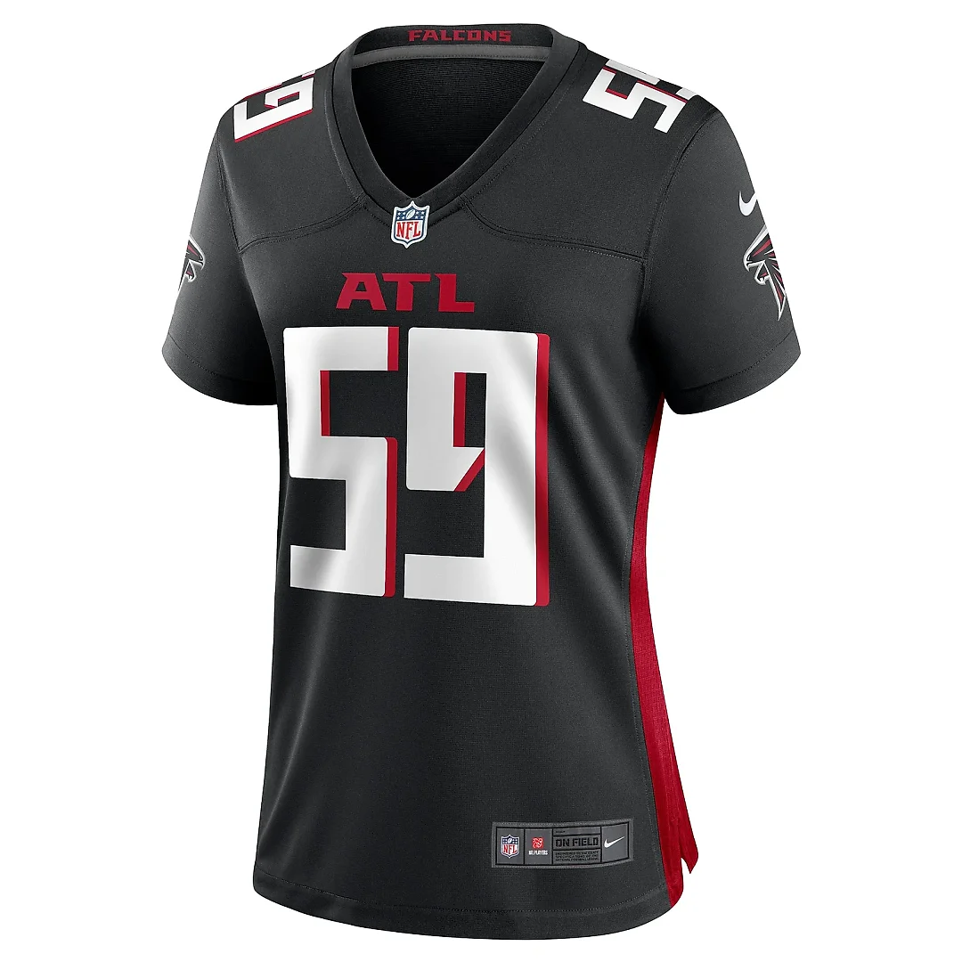 Zennovawear Women's Atlanta Falcons Andre Smith Black Game Jersey