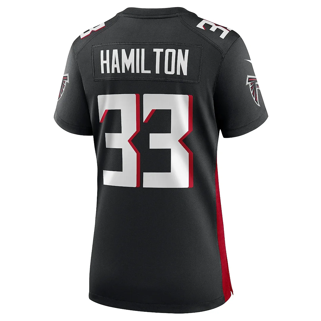 Zennovawear Women's Atlanta Falcons Antonio Hamilton Black Game Jersey