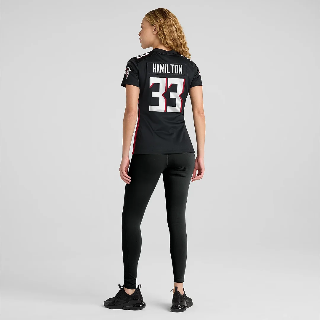 Zennovawear Women's Atlanta Falcons Antonio Hamilton Black Game Jersey