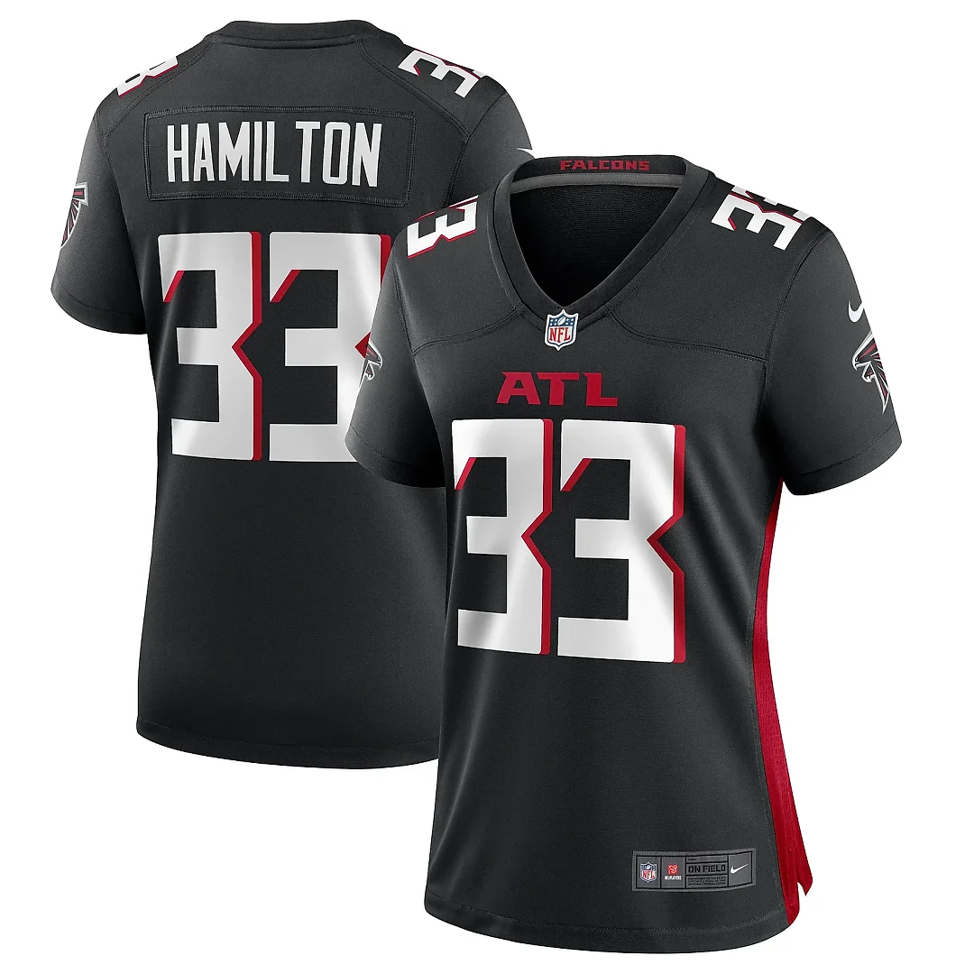 Zennovawear Women's Atlanta Falcons Antonio Hamilton Black Game Jersey
