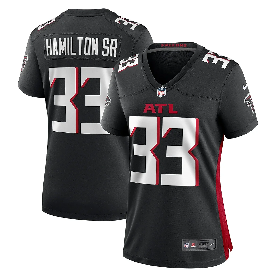 Zennovawear Women's Atlanta Falcons Antonio Hamilton Sr. Black Game Jersey
