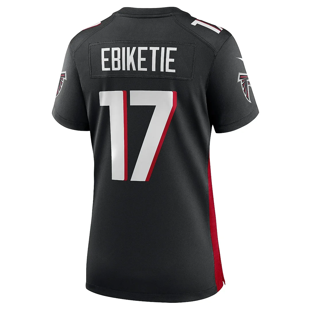 Zennovawear Women's Atlanta Falcons Arnold Ebiketie Black Team Game Jersey