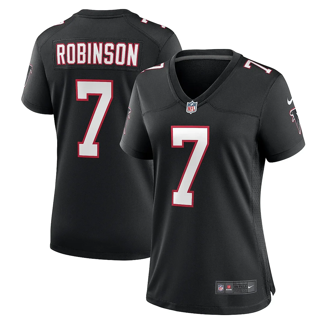 Zennovawear Women's Atlanta Falcons Bijan Robinson Black Alternate Game Jersey