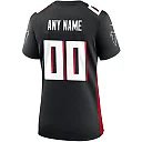 Zennovawear Women's Atlanta Falcons Black Custom Game Jersey