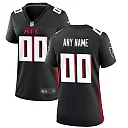 Zennovawear Women's Atlanta Falcons Black Custom Game Jersey