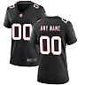 Zennovawear Women's Atlanta Falcons Black Throwback Custom Game Jersey
