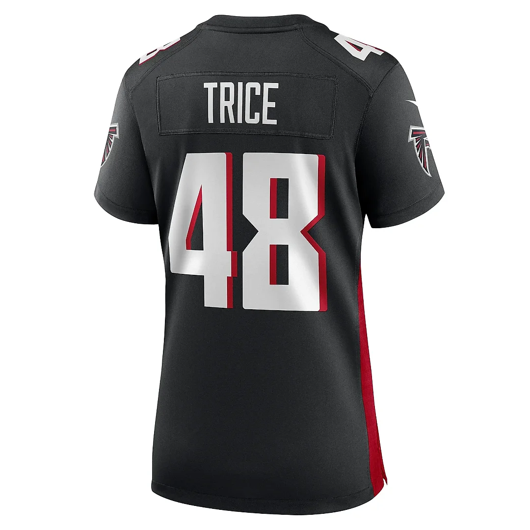 Zennovawear Women's Atlanta Falcons Bralen Trice Black Game Jersey