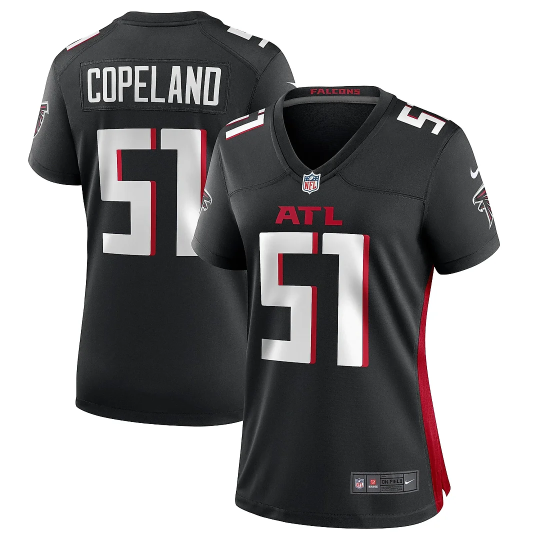 Zennovawear Women's Atlanta Falcons Brandon Copeland Black Game Player Jersey