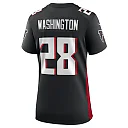 Zennovawear Women's Atlanta Falcons Carlos Washington Black Game Jersey