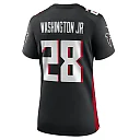 Zennovawear Women's Atlanta Falcons Carlos Washington Jr. Black Team Game Jersey