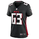 Zennovawear Women's Atlanta Falcons Chris Lindstrom Black Team Game Jersey