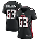 Zennovawear Women's Atlanta Falcons Chris Lindstrom Black Team Game Jersey