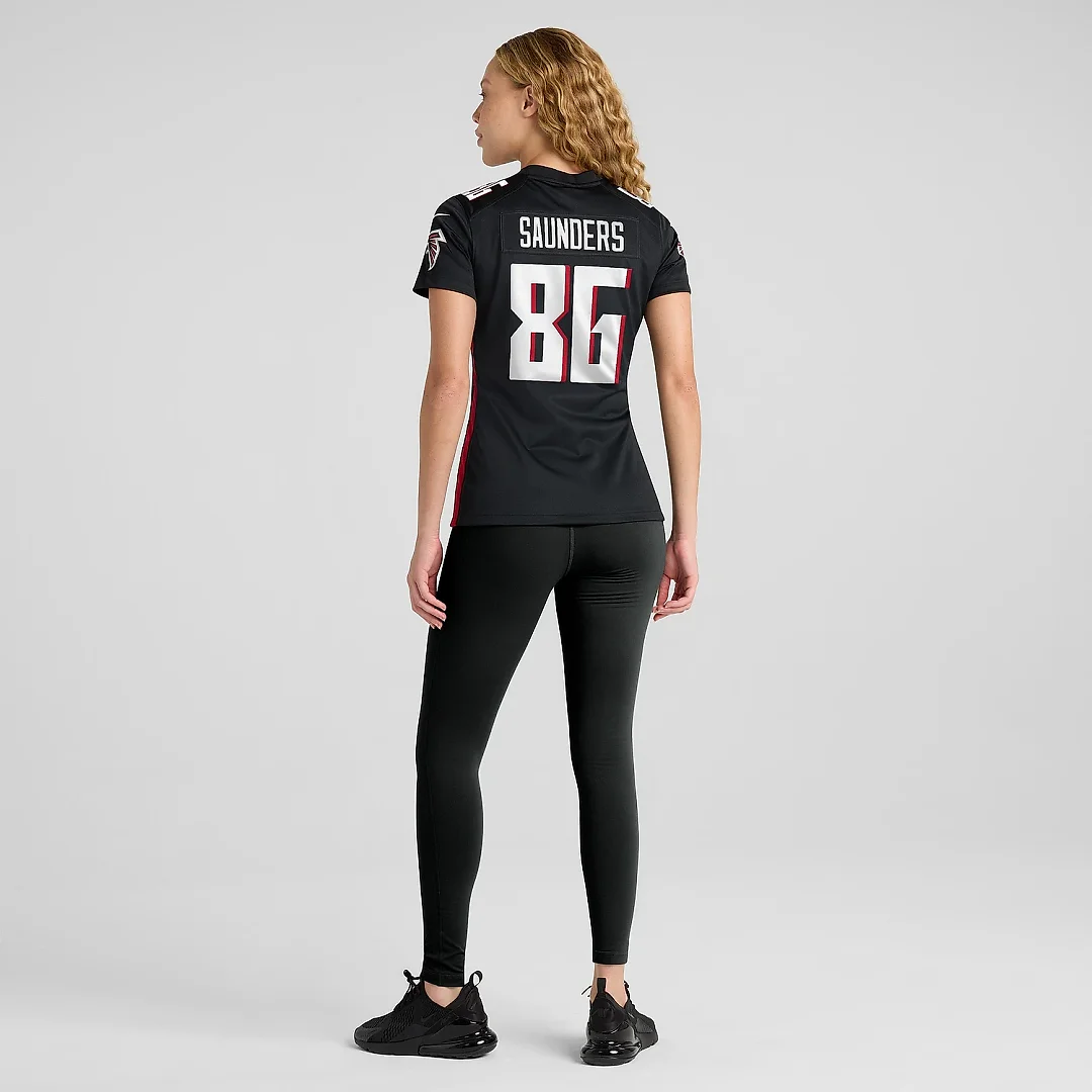 Zennovawear Women's Atlanta Falcons CJ Saunders Black Team Game Jersey