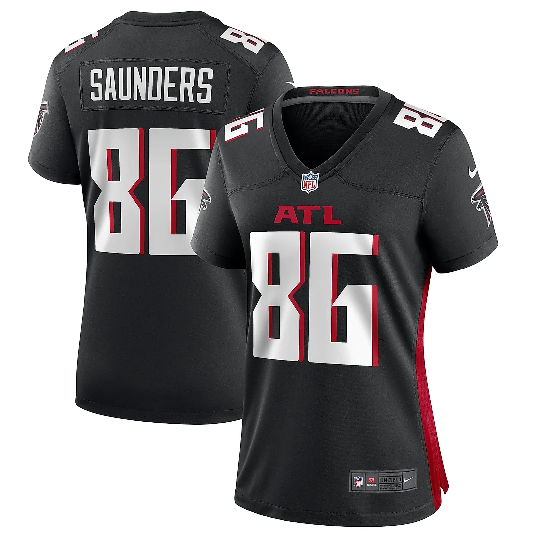 Zennovawear Women's Atlanta Falcons CJ Saunders Black Team Game Jersey