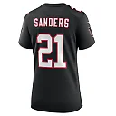 Zennovawear Women's Atlanta Falcons Deion Sanders Black Alternate Retired Player Game Jersey