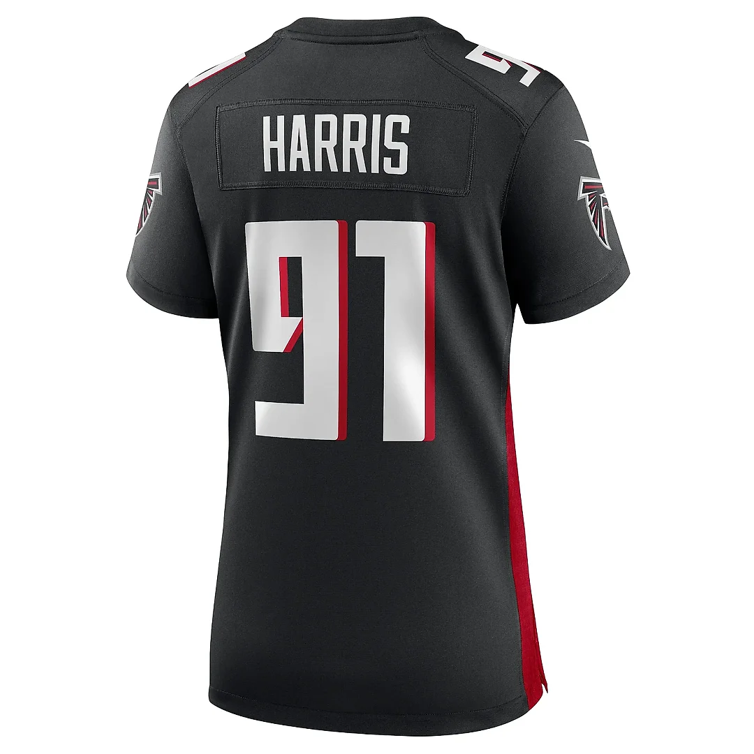 Zennovawear Women's Atlanta Falcons Demone Harris Black Game Jersey