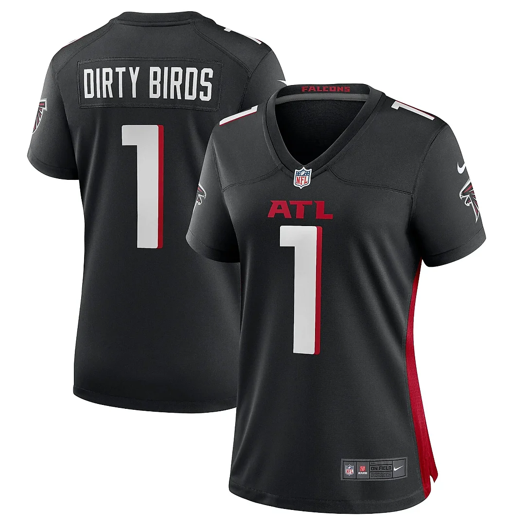 Zennovawear Women's Atlanta Falcons Dirty Birds Black Game Jersey