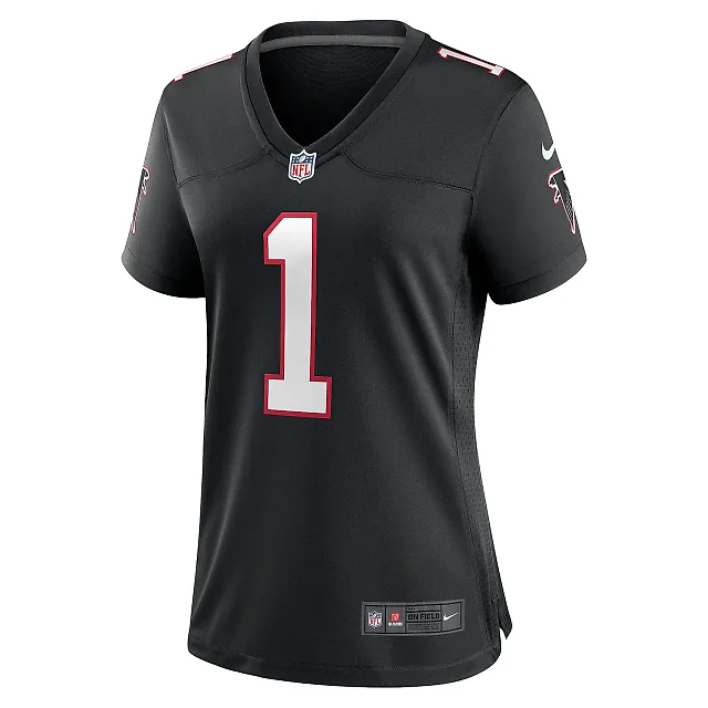 Zennovawear Women's Atlanta Falcons Dirty Birds Black Throwback Game Jersey